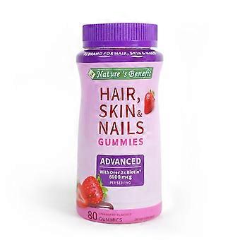 Advanced Glow Beauty Whitening Nutrition Gels & Chews For Hair Skin Nail ,80 Counts  ZT
