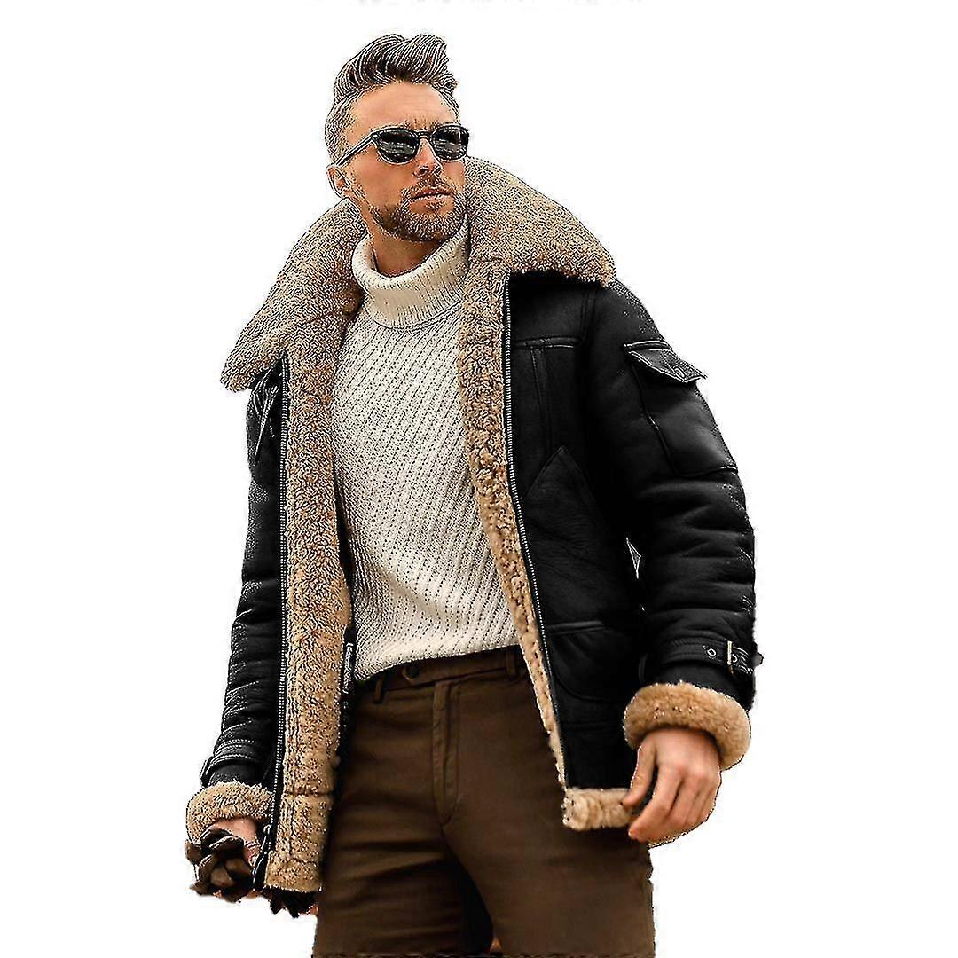 Herenmode Flying Leather Jacket, Real Men Padded Jacket
