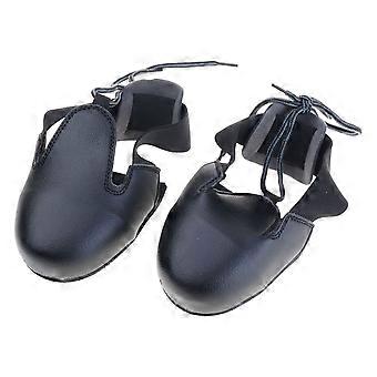 1 Pair Safety Shoe Covers Steel Toe Caps Protective Footwear Attachments Unisex Leather Overshoes for Factory Visitors