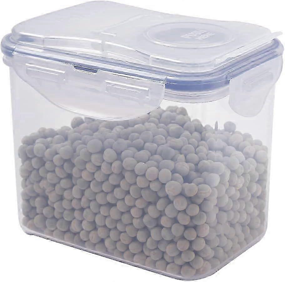 Multi-function box transparent plastic storage box for pet food 1L-Macaron