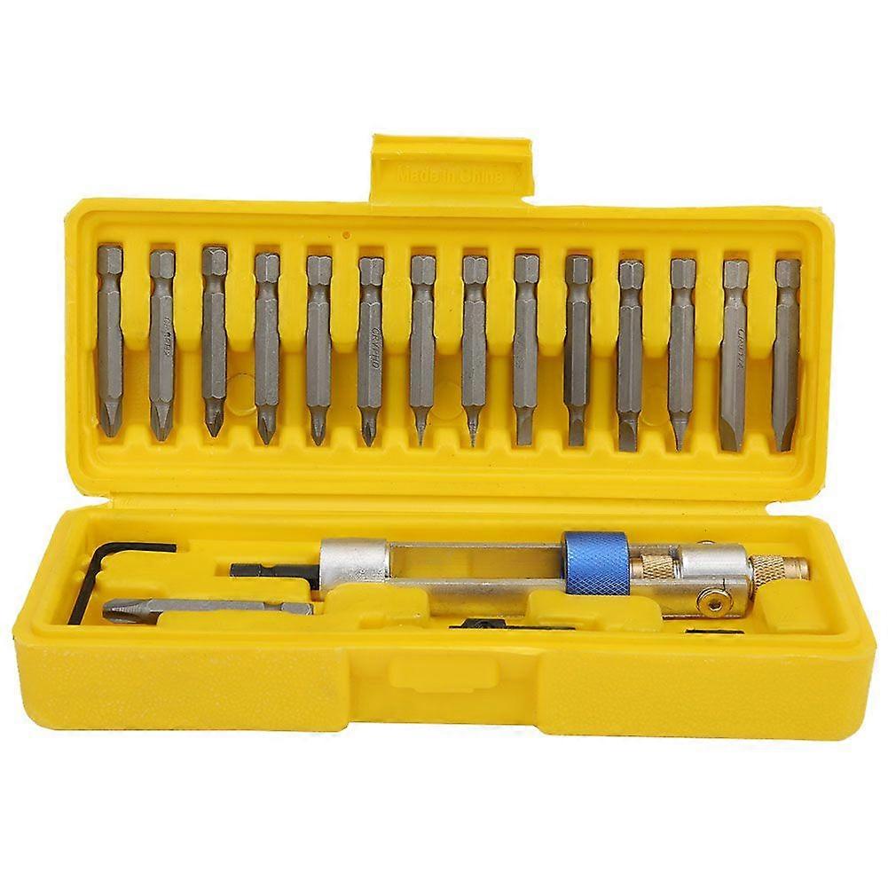 20 Pcs Countersink Drill Kit Multi Function Quick Adapter for Pneumatic Screwdriver