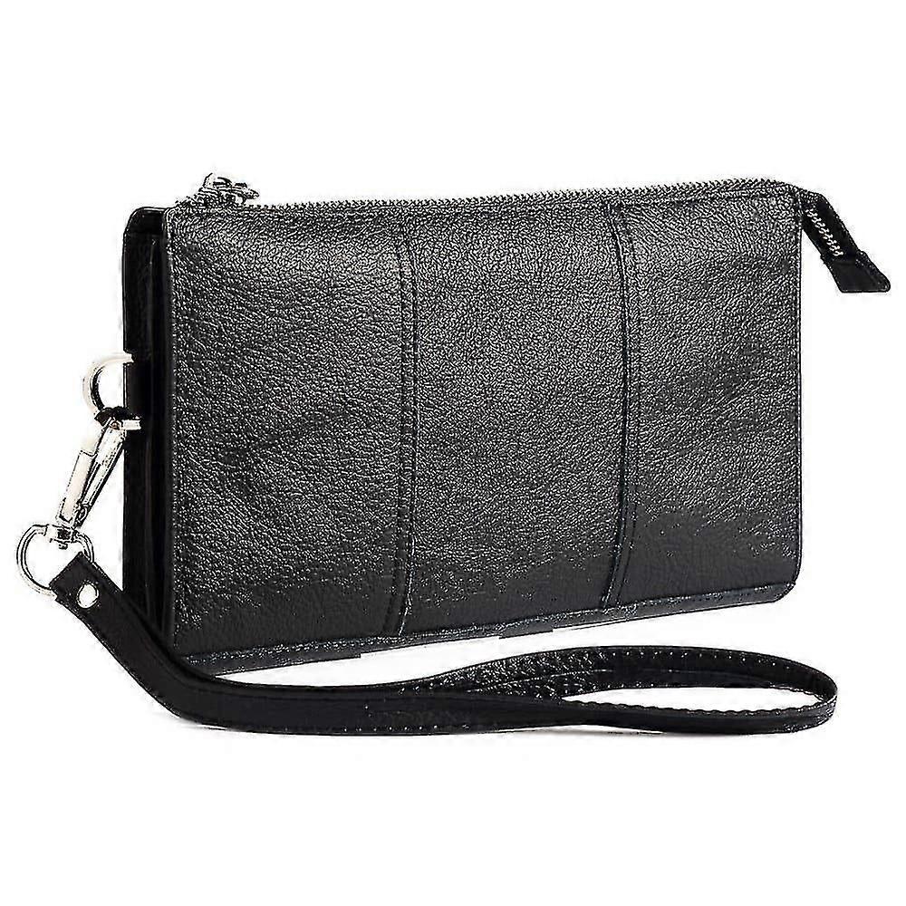 Genuine Leather Case Handbag For Lava A68