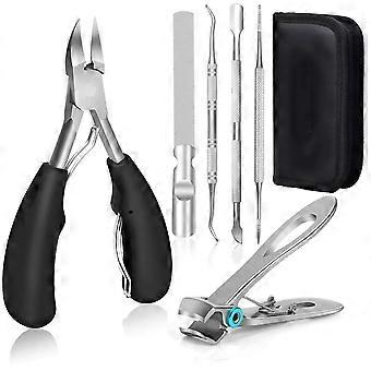 2026 Toenail Clippers for Thick Toenails for Seniors, Angled Head Large Toe Nail Clippers Set for Men, Heavy Duty Ingrown Toenail Clippers with Long H