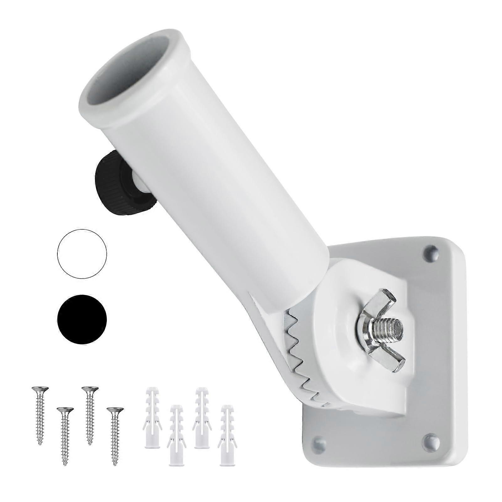 Flagpole Base Flag Pole Holder Angle Adjustable Flag Pole Mounting Bracket Stainless Hardware Multi-Position Rustproof High Wind Resistance Flag Holde