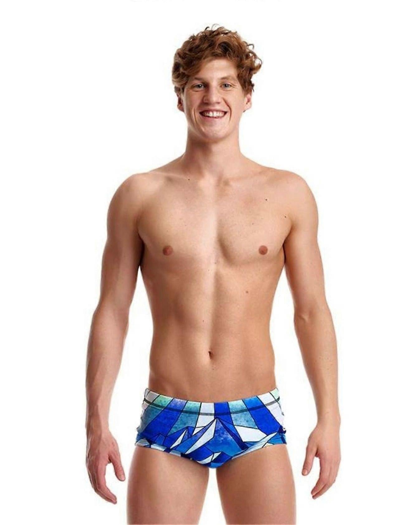 Funky Trunks Blue Ascent Sidewinder Trunks