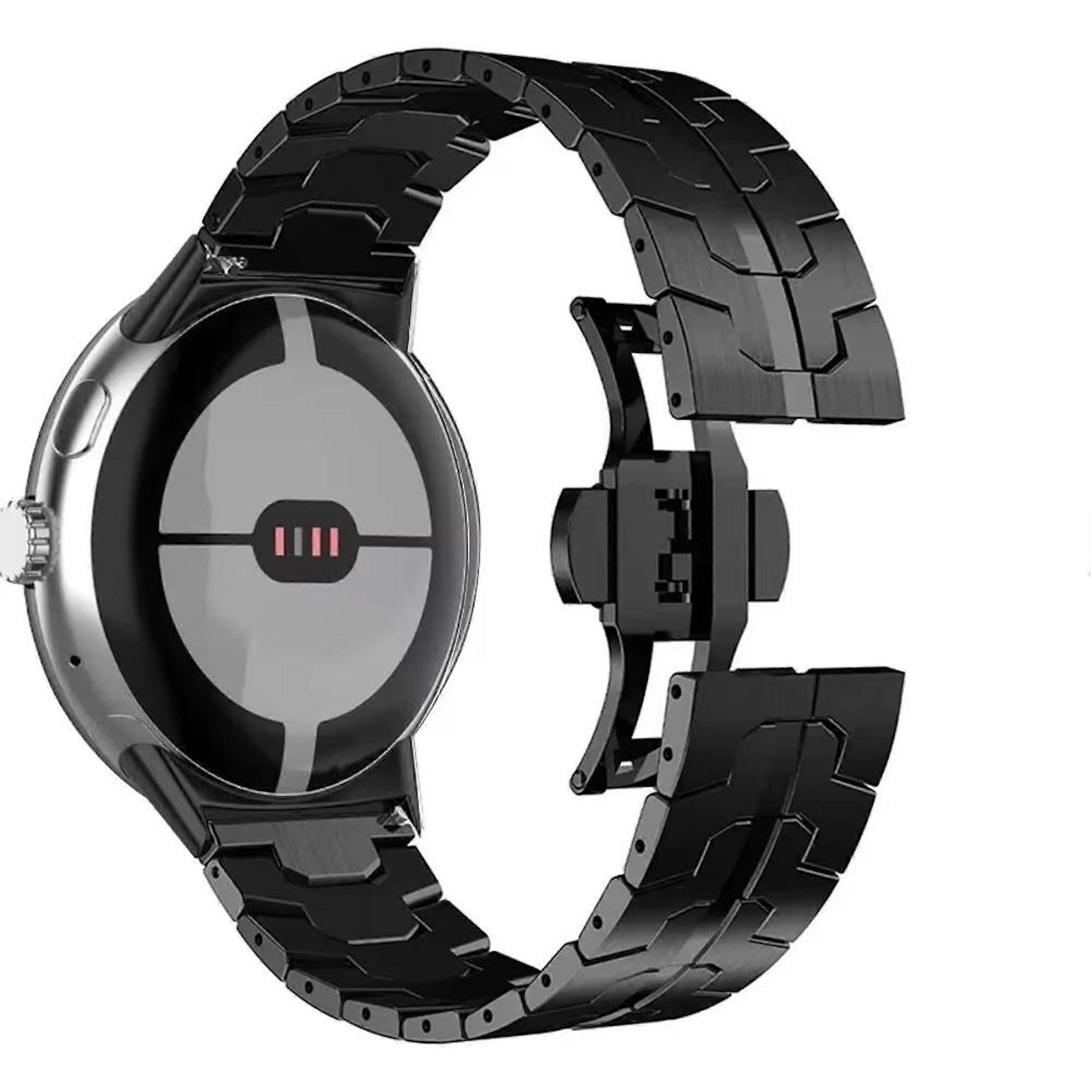 Aluminum band for Google Pixel Watch 4 / 3 45mm butterfly clasp black