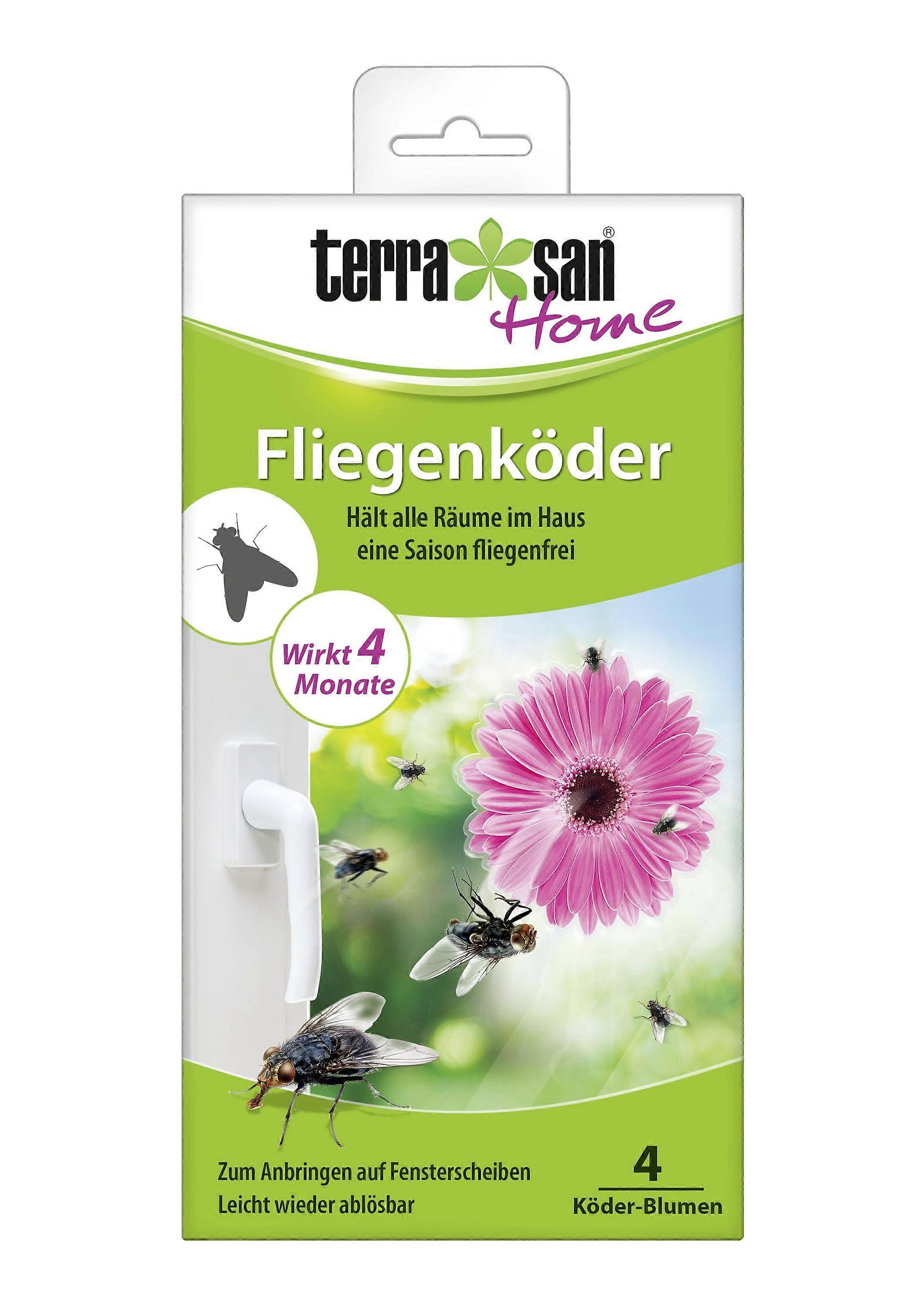 TERRASAN HOME® Fliegenköder Blume, 4 Stück
