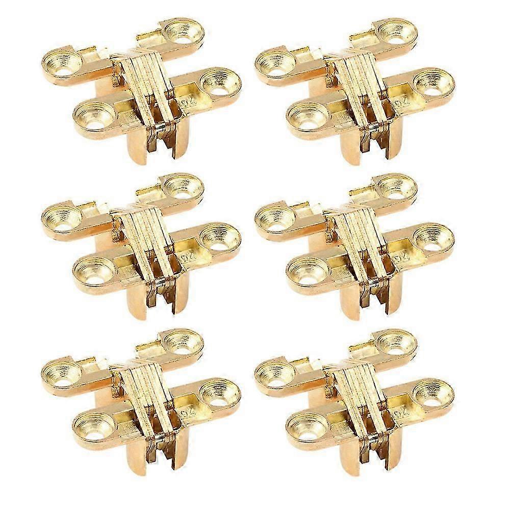 6pcs Folding Door Flap Hidden Hinge Table Holder Hinge for Folding Shelf