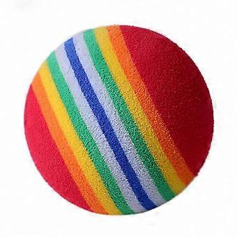 Golf Training Ball 38mm Lightweight Portable Practice Balls for Indoor Outdoor Use, Soft EVA, Colorful Strip 26-27