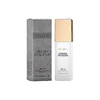 1-3X Changing Foundation Nature Colour-Changing Foundation voor vrouwen, hydraterende magische huidveranderende foundation, hydraterend, lichtgewicht, niet-vettig