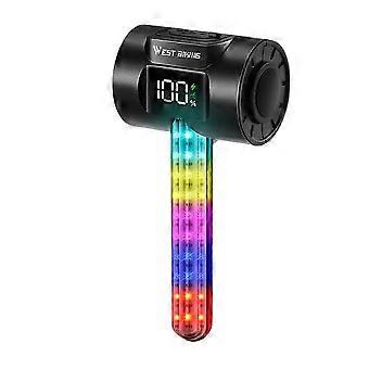 Bike Tail Light IPX4 Rechargeable LED Bicycle Rear Light compatible with Night Riding Light Colorful Light