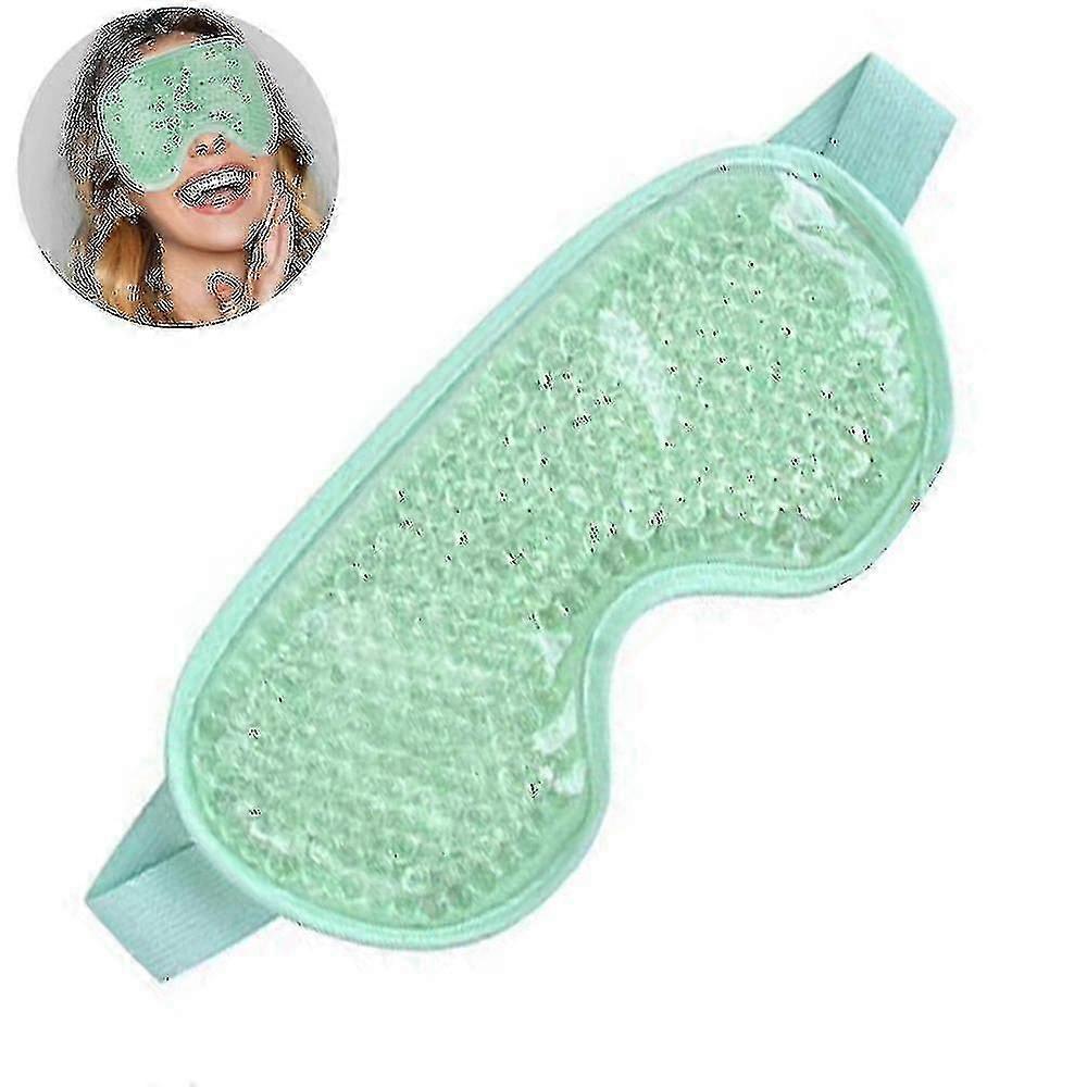 Eye Mask, Reusable Beaded Ice Pack, Soft Fabric Back