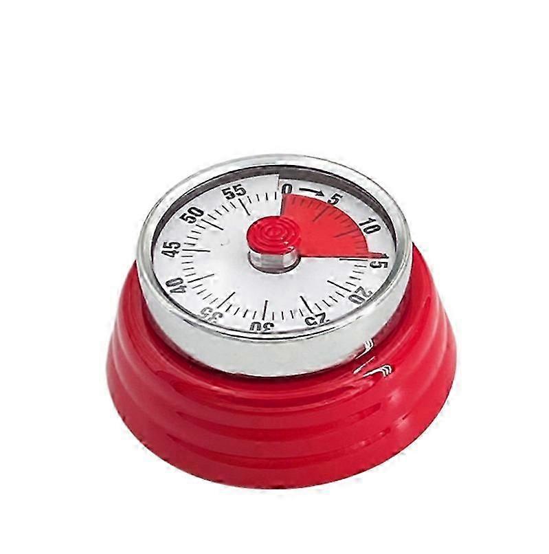 Mechanical Countdown Timer Red for Kitchen Cooking Timer Magnetic Visual Alarm Clock N