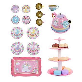 Tea Set Plaything Kids Educational Toy with 1Set for Home Use