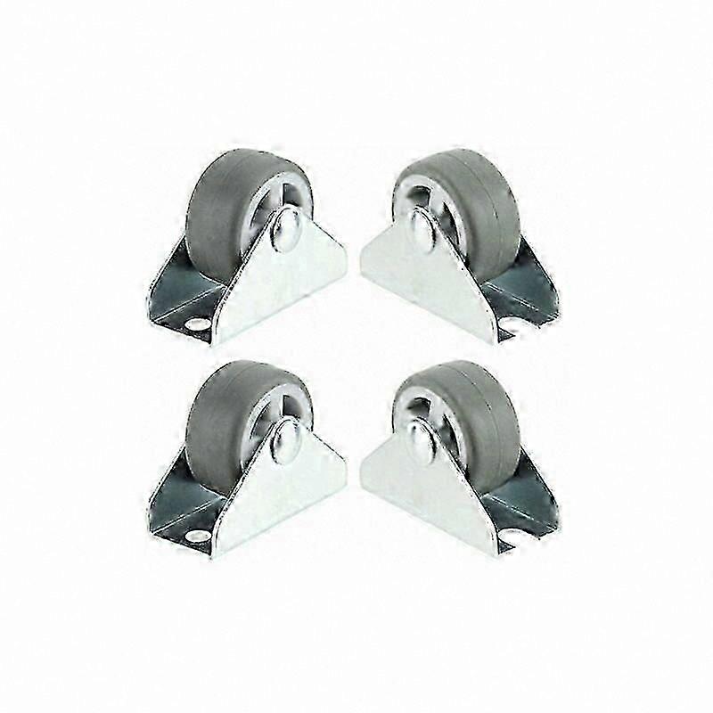 Universal Swivel Plate Casters Mini Fixed Wheels 1 Inch Diameter