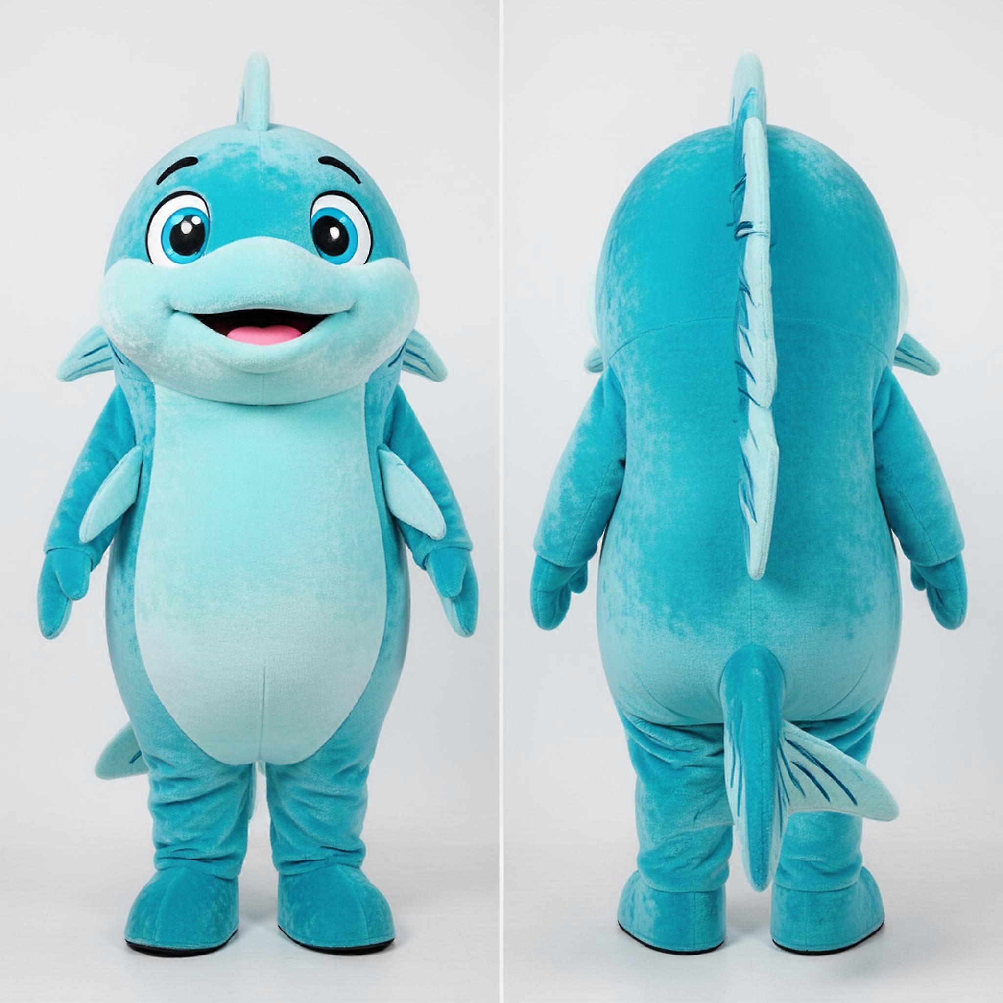 MASTICOT Cyan Rounded Cod Mascot