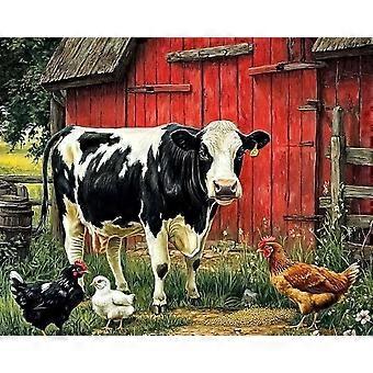 Red Chalet Farm for Adults Cows and Chickens Easy on Animalsing  HAA464