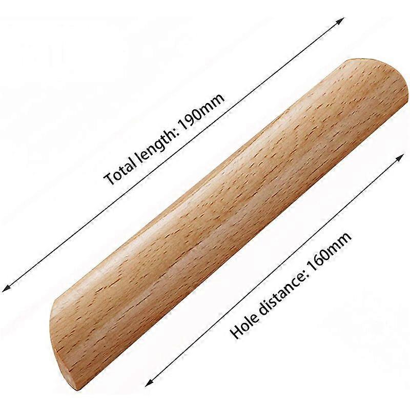 Solid Wood Drawer Pulls With Unique Grain And Smooth Surface