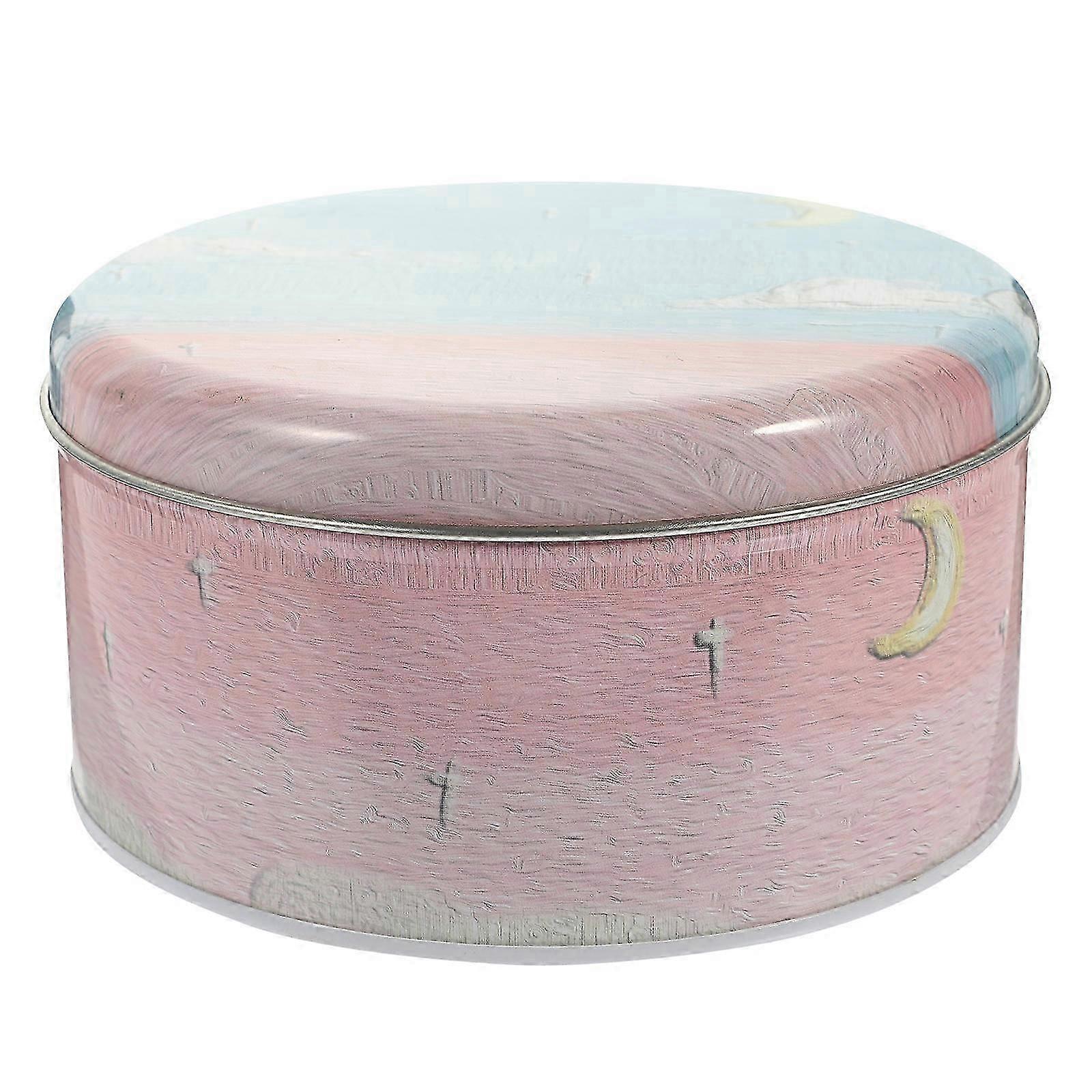 Multi Color Creative Pattern Tinplate Cookie Gift Box for Storage Use