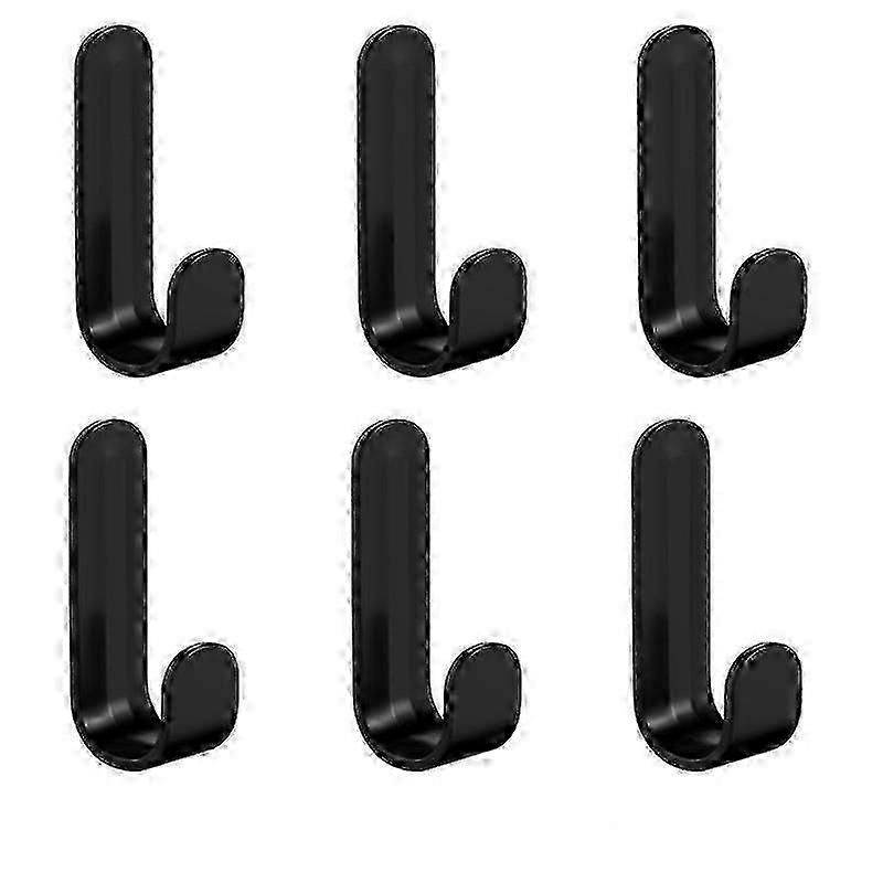 6 Piece Self Adhesive Multi Use Wall Hooks