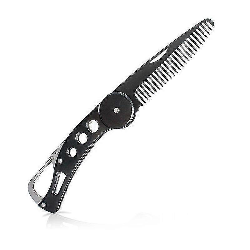Hand-Polished Folding Mustache Comb