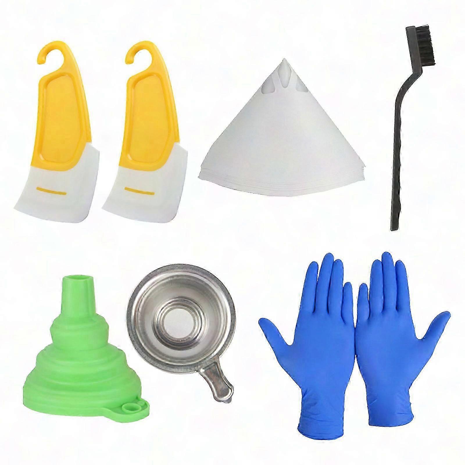 3D Printer Resin Filter Set with Silicone Funnel & Cups