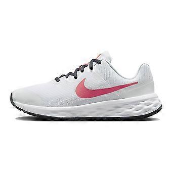 Nike REVOLUTION 6 GS Slipbestendige, slijtvaste lage hardloopschoenen wit unisex DD1096-101