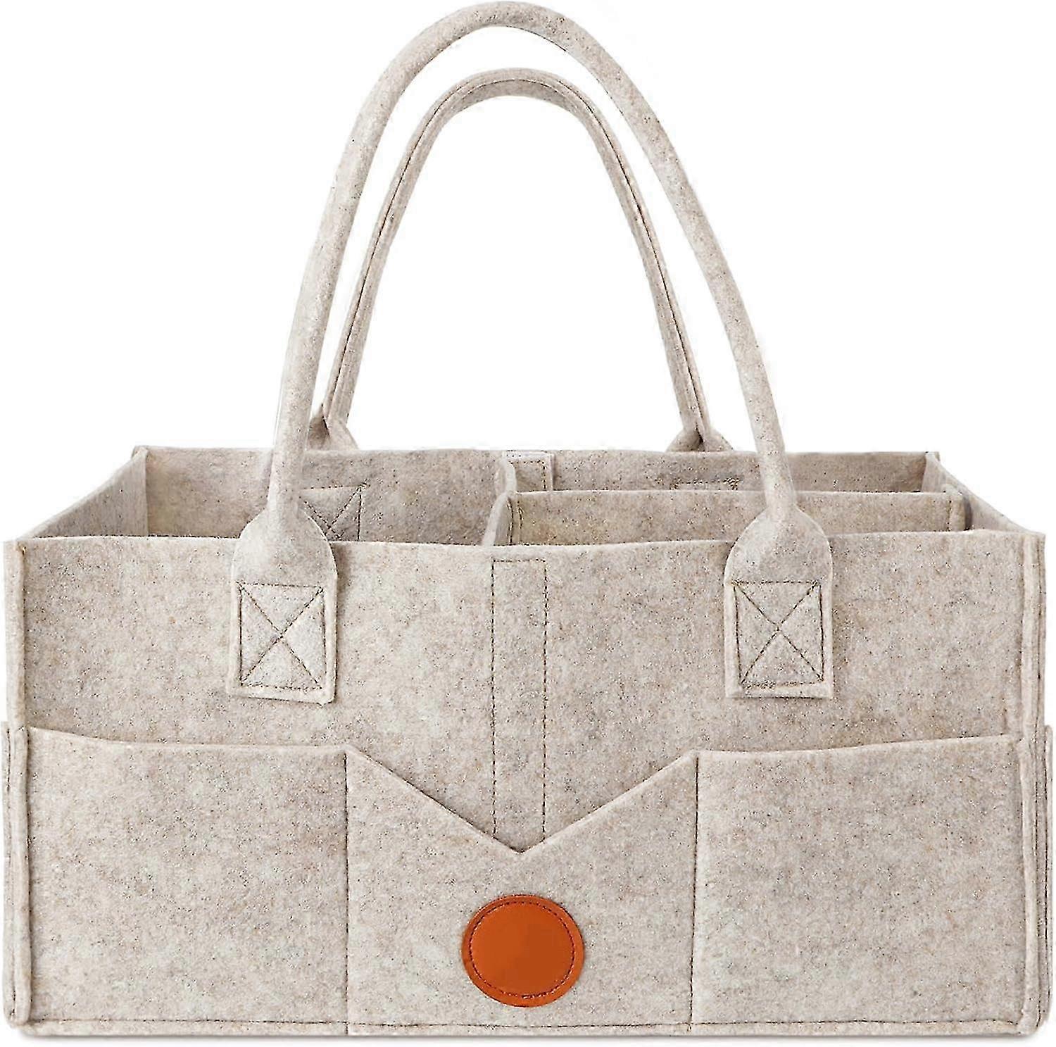 Portable Washable Nappy Caddy With 8 External Pockets