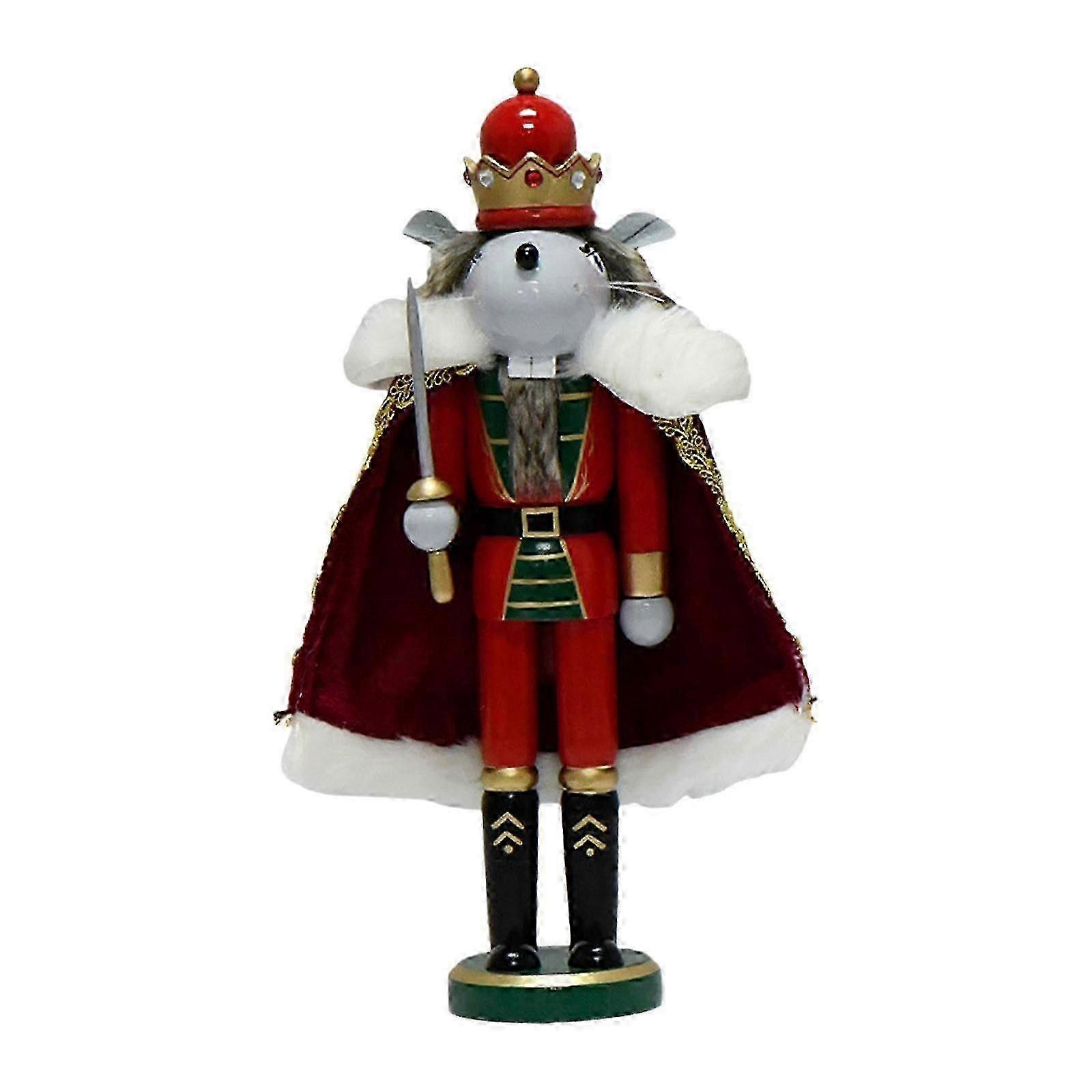 Wood Mouse King Tabletop Figurine