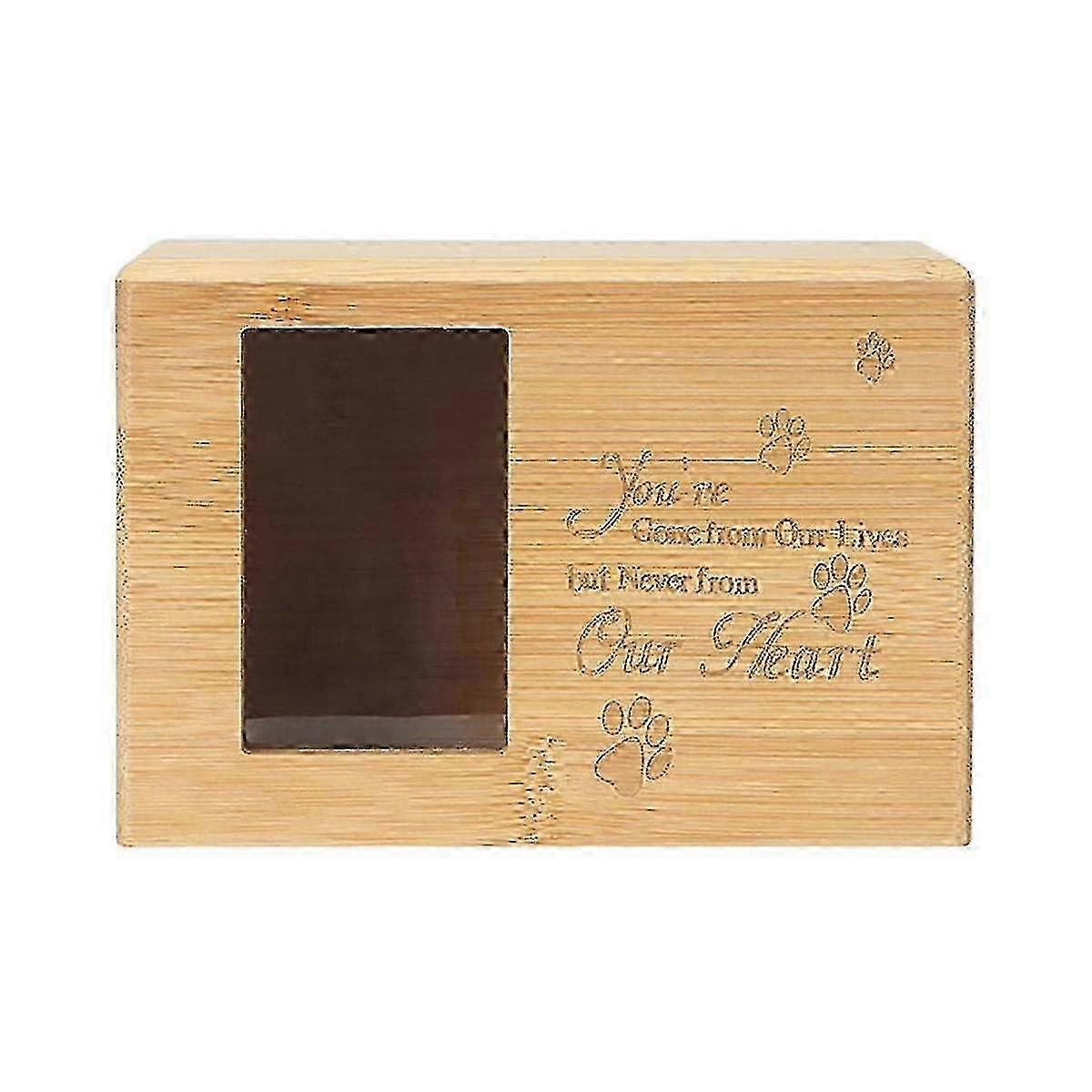 Wood Grain Pet Memory Urn