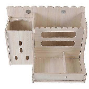 Râtelier à foin pour lapins, compatible avec les mangeoires et les cages. Comprend 2 supports à foin en bois.