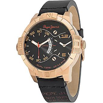 Pepe Jeans Marlon Quartz analoge man horloge met R2351107001 synthetische lederen armband