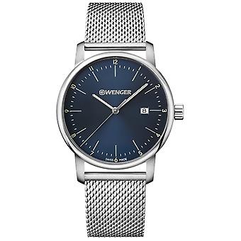 Wenger Urban Classic Chrono Quartz analoge man horloge met roestvrijstalen armband 01.1741.115