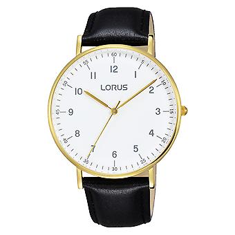 Lorus pair Quartz analoge mannen horloge met koeienhuid armband RH896BX9