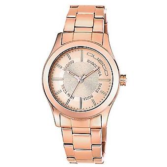 Custo sur la fièvre de l'or à l'heure Watch for Women Analog Quartz avec bracelet en acier inoxydable en or plaqué CU061203
