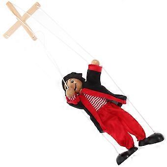 Pirate Marionette Puppet Wooden Toy for Decoration Theater String Puppet