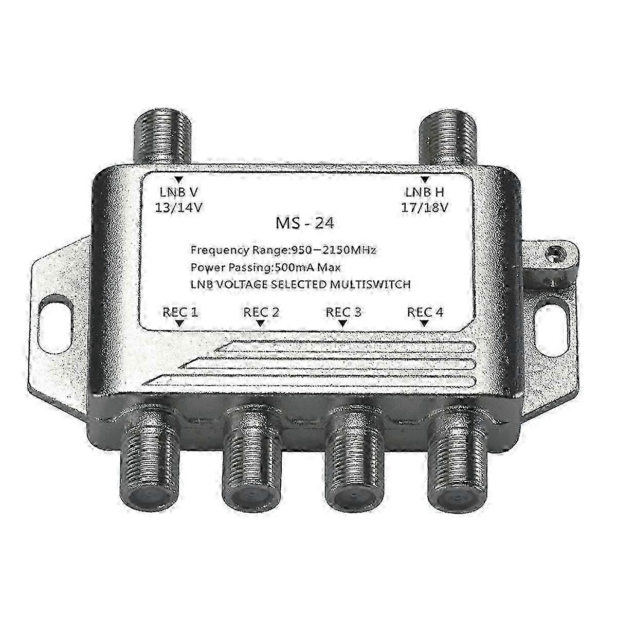 2 In 4 Out DiSEqC Multiswitch Silver