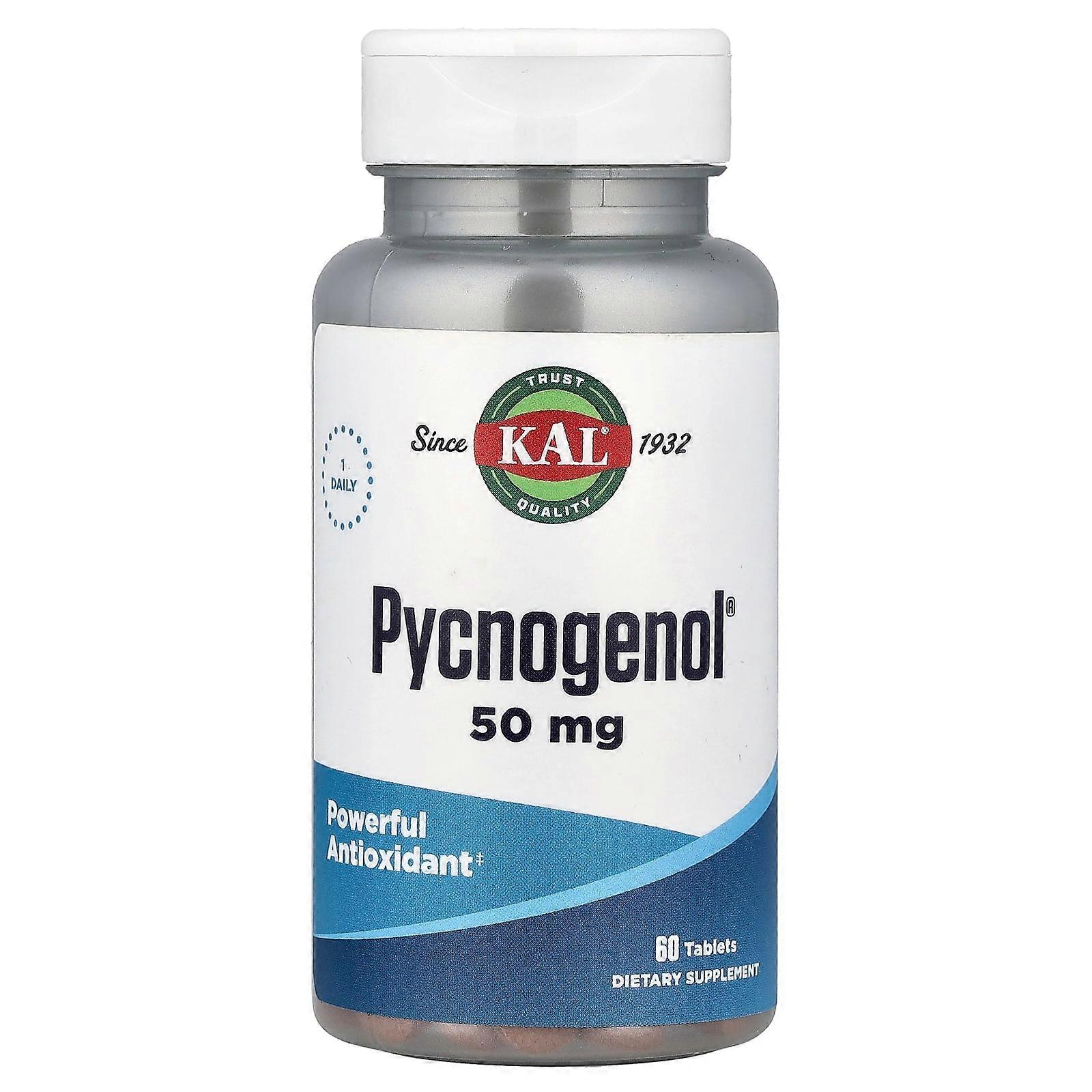 KAL, Pycnogenol, 50 mg, 60 Tablets