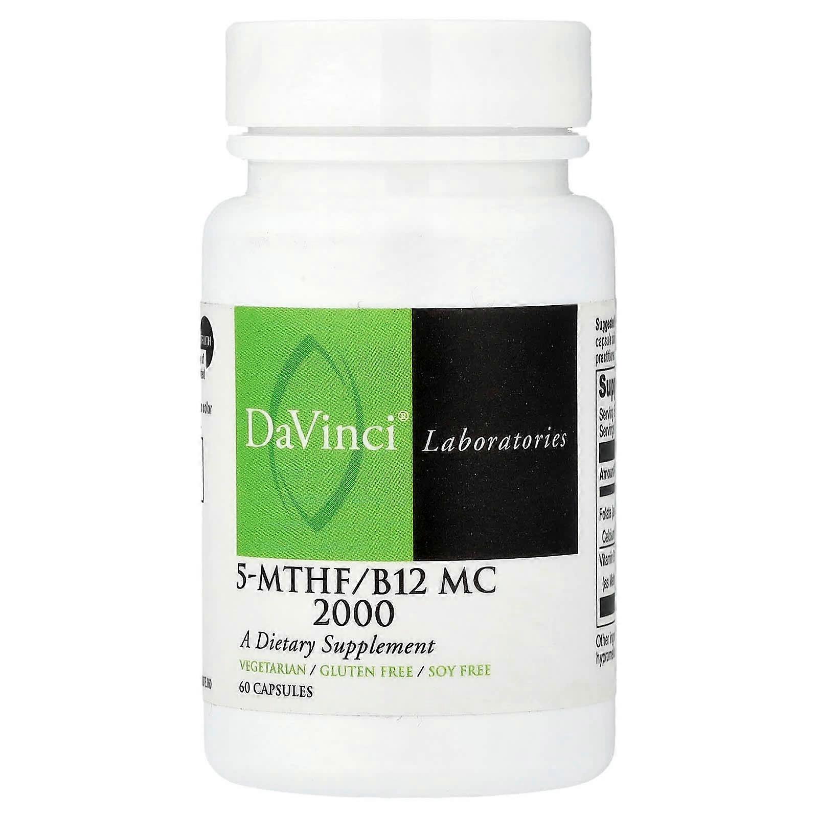 DaVinci Laboratories, 5-MTHF/B12 MC 2000, 60 Capsules