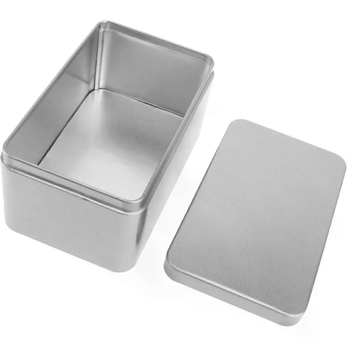 Leaf Storage Box 13.3x8.5x6.4cm Rectangular Tinplate