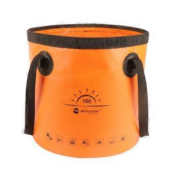 10L Portable Bucket Waterproof Fishing Folding Bucket Multifunction Fishing Bag Lightweight for Travel Fishing Boating