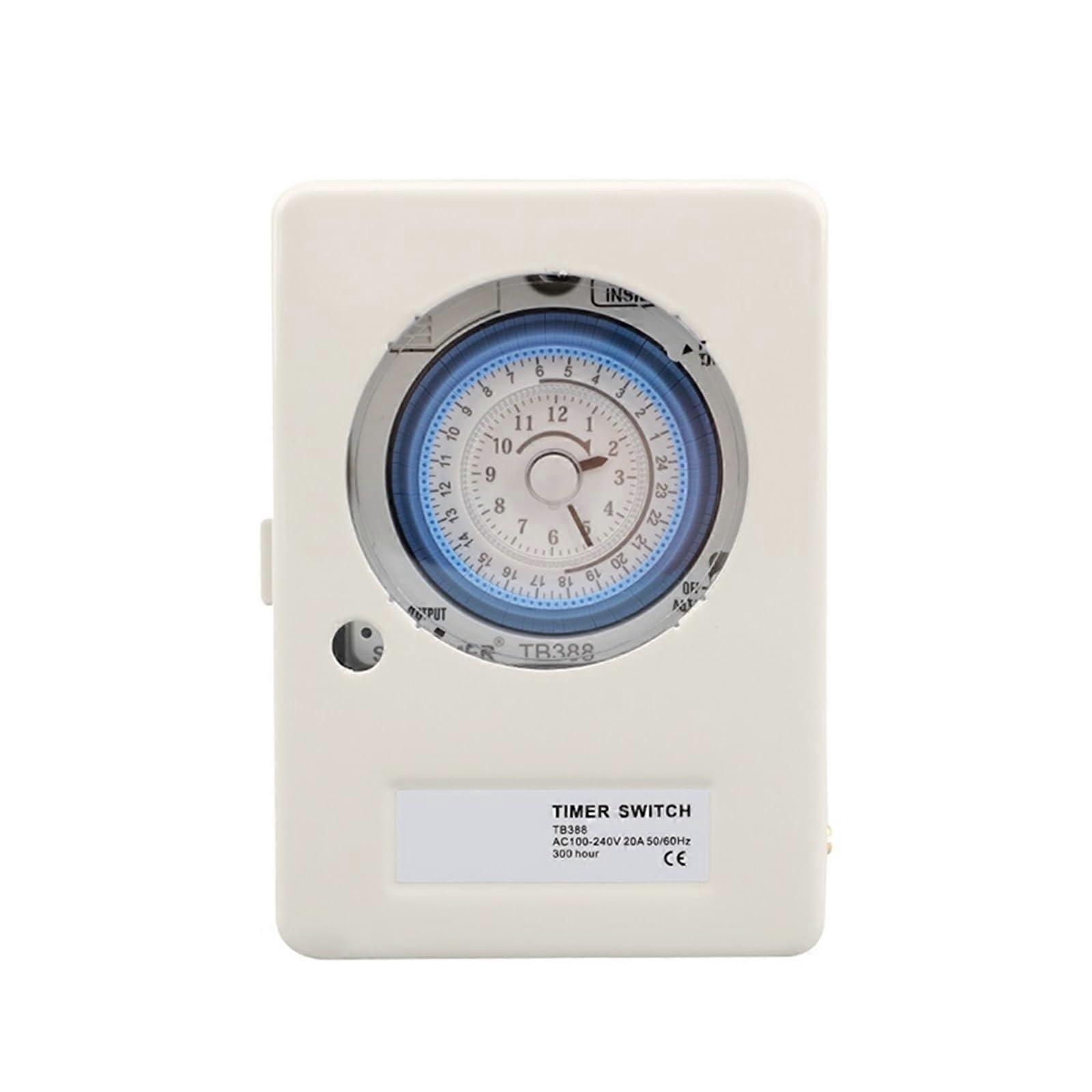 Quartz Mechanical Timer Din Rail Relay 24 Hours Programmable Outdoor Waterproof