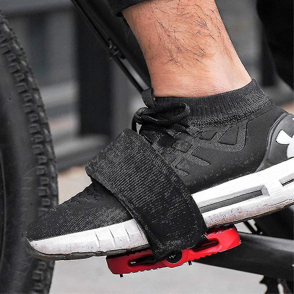 Outgeek Bike Pedal Straps - Adjustable Toe Clips For Fixed Gear & Road Bikes