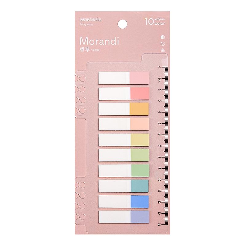 200pcs Index Étiquettes Lecture Autocollants Signets Onglets collants pour calendrier planner