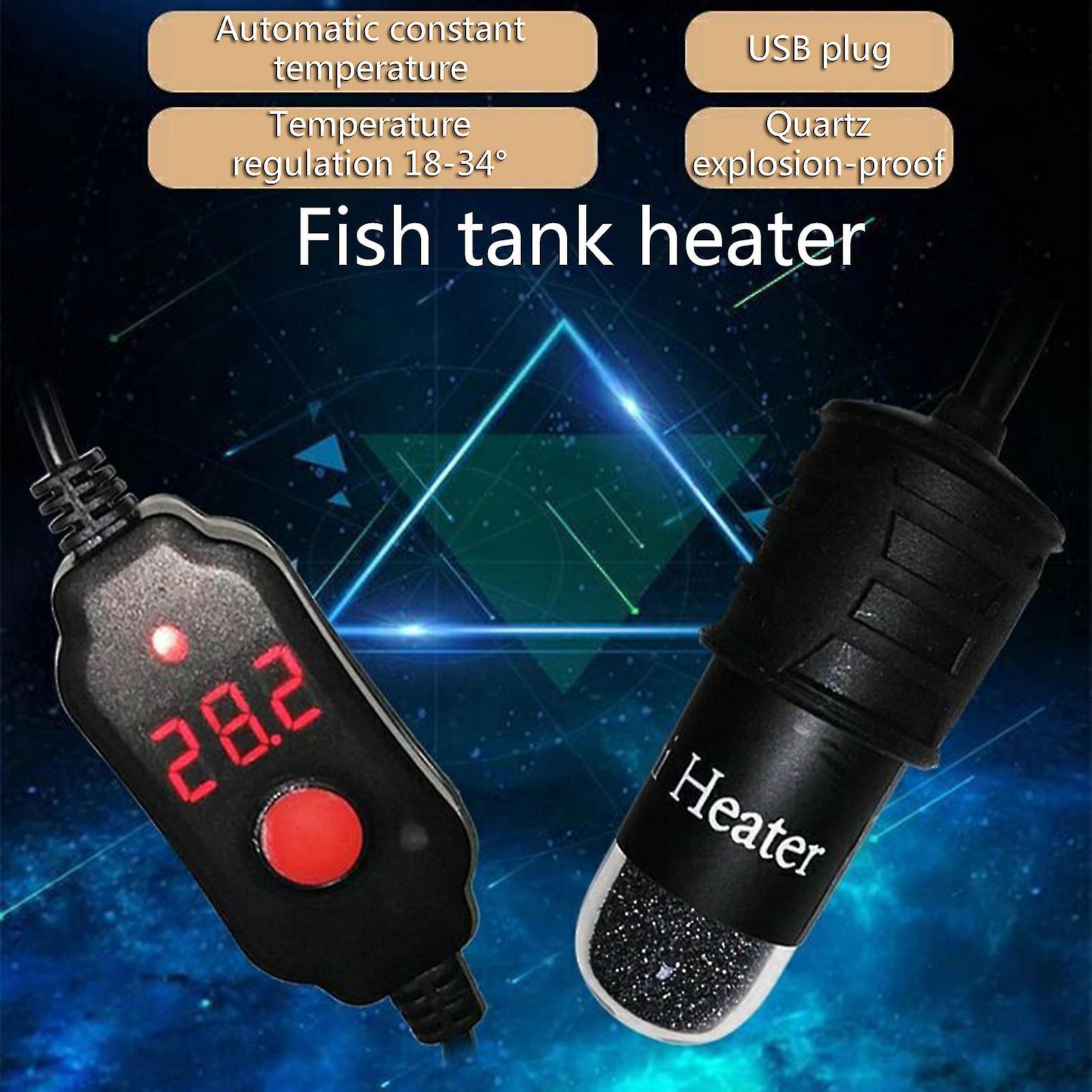 View of Aquarium Submersible Heater Small Aquatic Reptile Heaters For Frogs ...