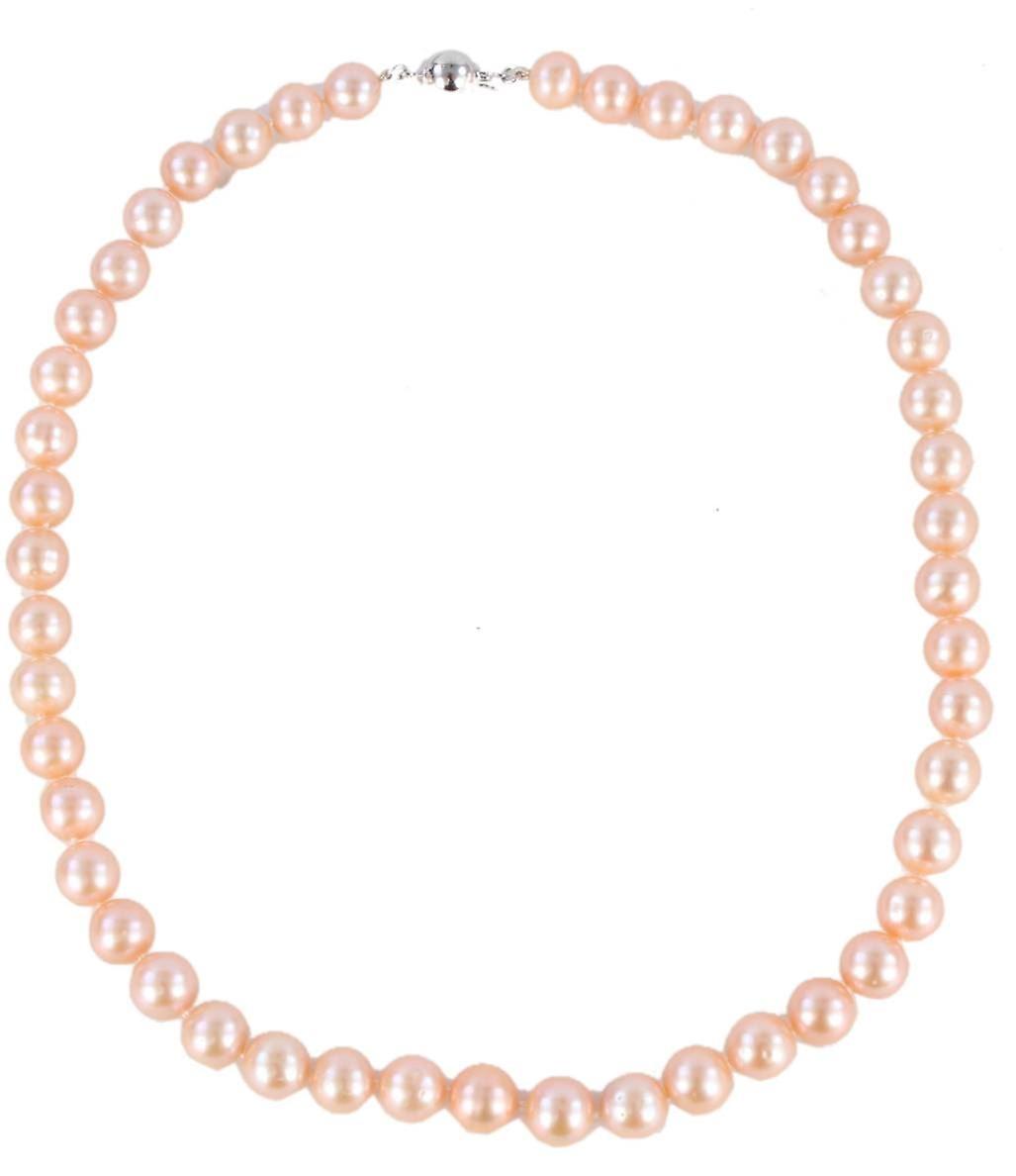 Perle Aurora Medium Ice Drop Süßwasser Perlen Collier - Peach