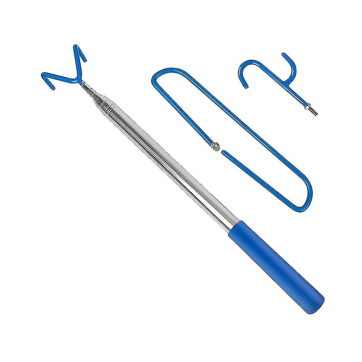 Disc Golf Retriever Pole With 3 Hooks, Telesco Disc Golf Accessories Tool Extendable Golf Pract