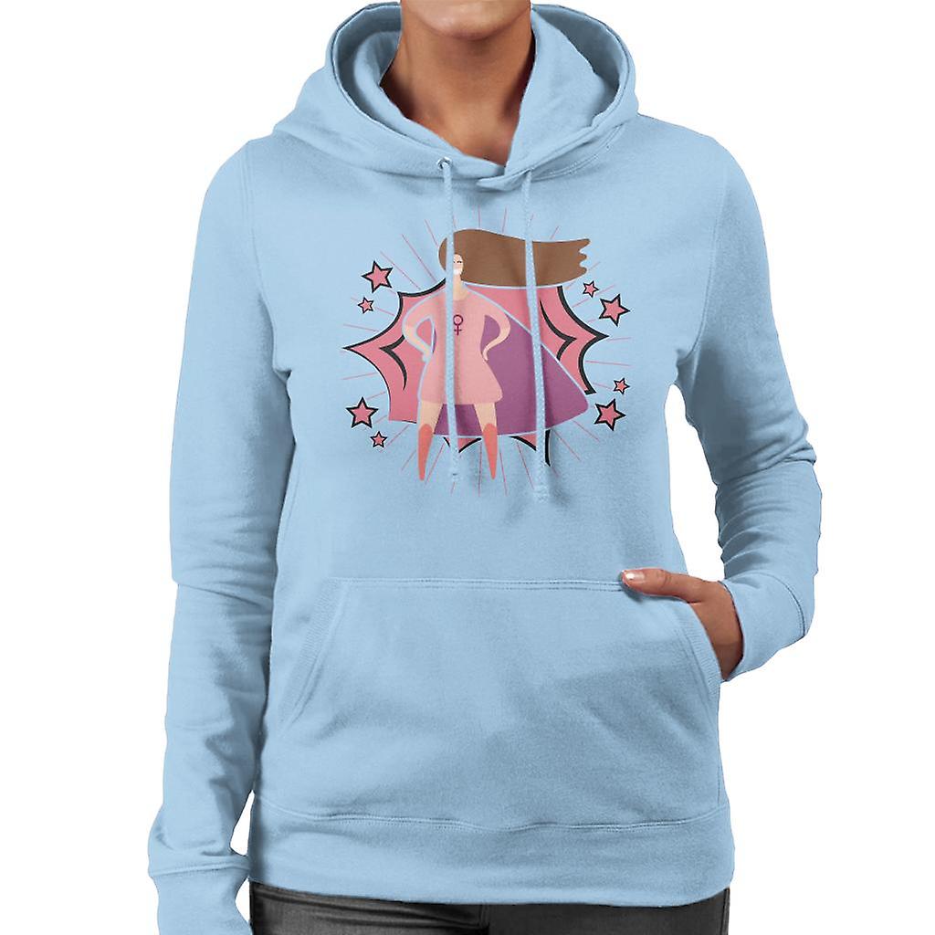 Moletom com capuz menina poder Super herói feminino