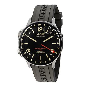 Capsoil doppiotempo Men's Analog Quartz Watch with Silicone Bracelet 8769/B