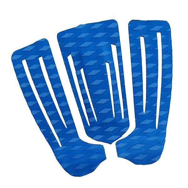 2x3Pcs Surfboard Surf SUP Paddleboard Traction Pad Tail Pad Deck Grips Blue